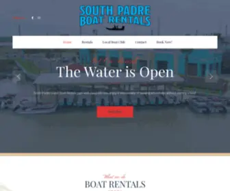 Sopadreboatrentals.com(South Padre Boat Rentals) Screenshot