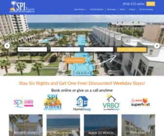 Sopadrerentals.com(South Padre Island Beach House & Condo Rentals) Screenshot