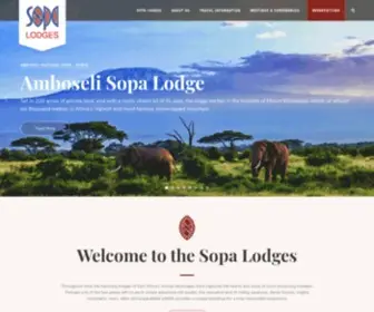 Sopalodges.com(Sopa Lodges) Screenshot