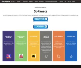 Sopanels.com(Home) Screenshot