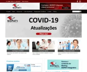 Sopati.com.br(Sociedade Paulista de Terapia Intensiva) Screenshot