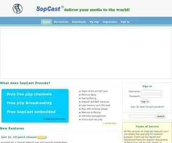 Sopcast.com(Free P2P internet TV) Screenshot