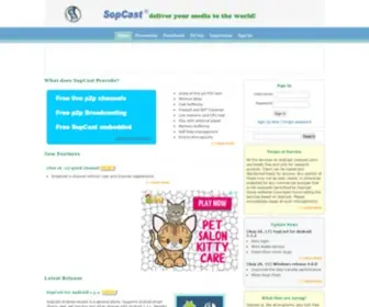 Sopcast.org(Free P2P internet TV) Screenshot