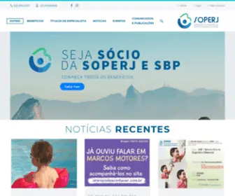 Soperj.com.br(Sociedade de Pediatria do Estado do Rio de Janeiro) Screenshot