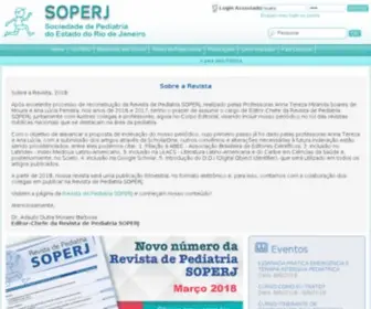 Soperj.org.br(Sociedade de Pediatria do Estado do Rio de Janeiro) Screenshot