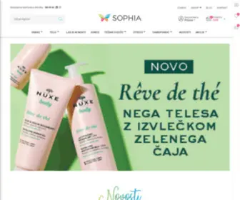 Sophia.si(Spletni butik za lepoto in zdravje) Screenshot