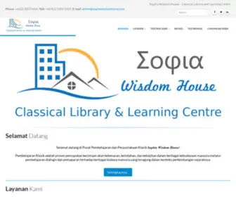 Sophiawisdomhouse.com(Classical Library & Learning Centre) Screenshot