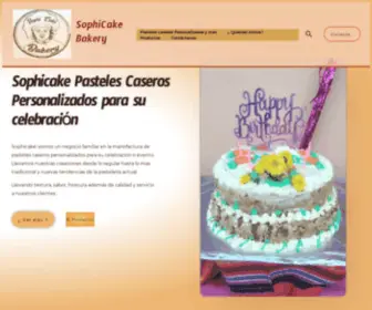 Sophicake.com(Pasteles) Screenshot