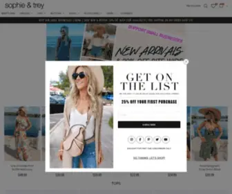 Sophieandtrey.com(Online Clothing Boutique) Screenshot