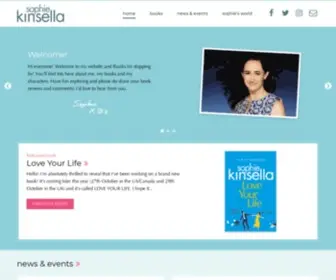 Sophiekinsella.co.uk(The official website of bestselling author) Screenshot