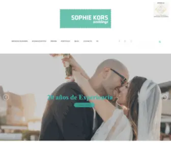 Sophiekorsweddings.com(Wedding Planner Barcelona) Screenshot