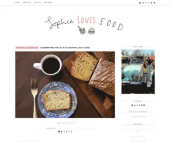 Sophielovesfood.com(Sophie Loves Food) Screenshot