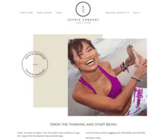 Sophiexsanders.com(Empowered Yoga Living Blog) Screenshot