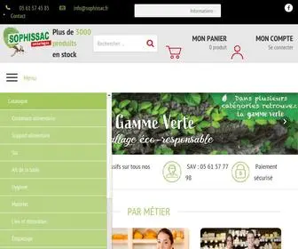 Sophissac.fr(Emballage alimentaire pas cher) Screenshot