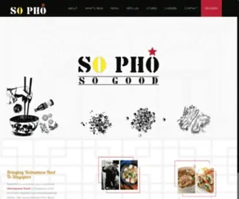 Sopho.com.sg(Vietnamese Cuisine In Singapore) Screenshot