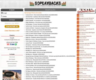 Soplaybacks.com.br(Só Playbacks) Screenshot