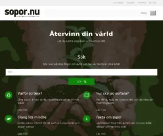 Sopor.nu(Sveriges avfallsportal) Screenshot