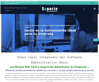 Soportegenionet.xyz(Programa Administrativo Genio) Screenshot