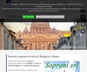 Sopraniarticolireligiosi.com(Negozio di articoli religiosi) Screenshot