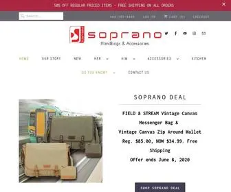 Sopranohandbags.com(Home of Soprano Handbags) Screenshot