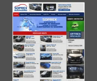 Soprex.fr(Véhicules) Screenshot