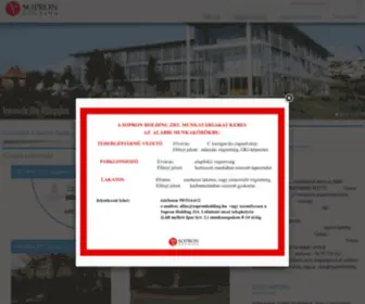 Sopronholding.hu(Sopron Holding Zrt) Screenshot
