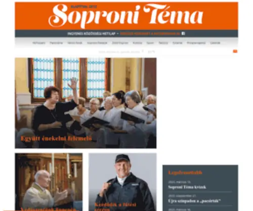 Sopronitema.hu(Soproni Téma) Screenshot