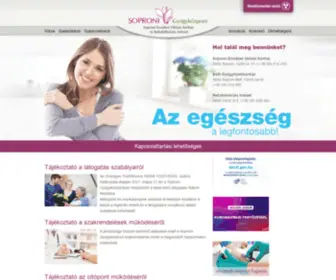 Sopronkorhaz.hu(Soproni Gyógyközpont) Screenshot