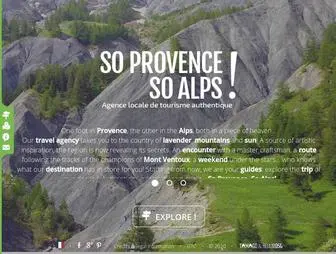 Soprovencesoalps.com(Agence So Provence) Screenshot