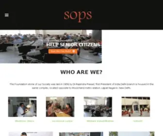 Sopsdelhi.in(Servants of the People Society) Screenshot