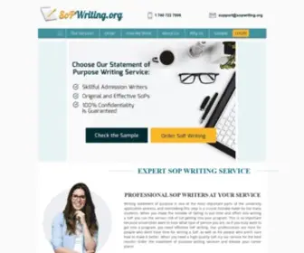 Sopwriting.org(Reliable SoP Writing Service) Screenshot