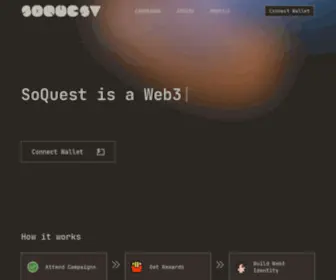 Soquest.xyz(Questing Platform to build your Web3 identity) Screenshot