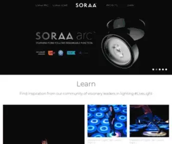 Soraa.com(Simply Perfect Light) Screenshot