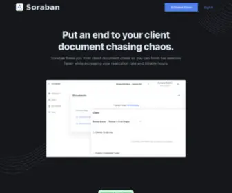 Soraban.com(Put an end to your client document chasing chaos) Screenshot