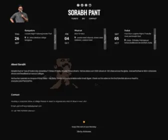 Sorabhpant.com(Sorabh Pant) Screenshot