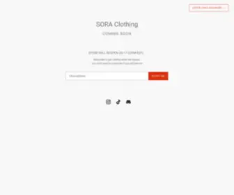 Soraclothing.ca(SORA Clothing) Screenshot