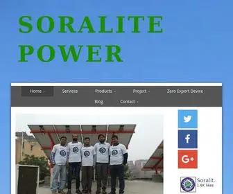 Soralitepower.in(Solar rooftop power plant) Screenshot