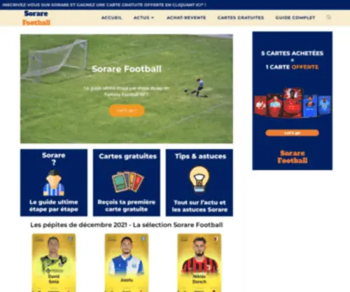Sorarefootball.com(Sorare Football) Screenshot