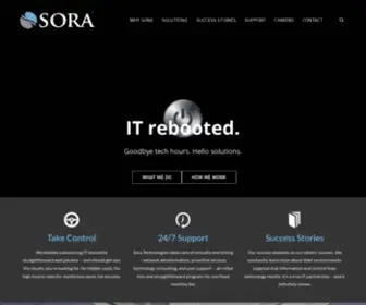 Soratech.com(Sora Technologies) Screenshot