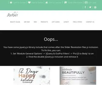 Sorbet.co.za(Beauty Salon) Screenshot