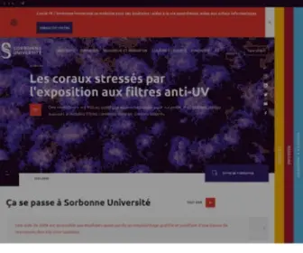 Sorbonne-Universite.fr(Université) Screenshot