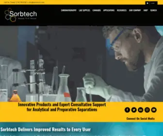 Sorbtech.com(Sorbent Technologies) Screenshot