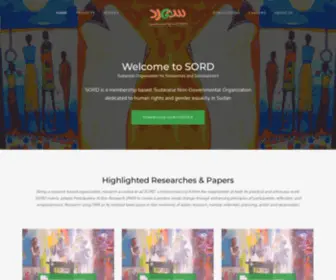 Sord-SD.org(Sudanese Organization for Researches and Development) Screenshot