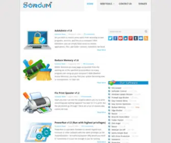 Sordum.com(Simplify your Pc usage) Screenshot