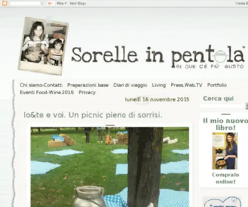 Sorelleinpentola.com(Sorelle in pentola) Screenshot