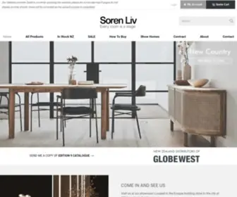 Sorenliv.com(Designer Furniture NZ) Screenshot