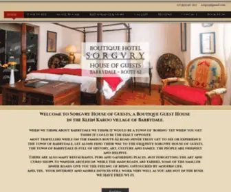 SorgVRY.com(Boutique Hotel Sorgvry) Screenshot