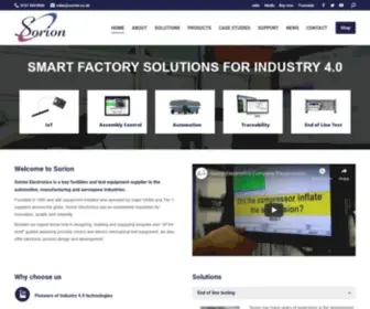 Sorion-Group.com(End of line test and Automation systems) Screenshot