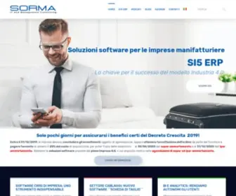 Sorma.com(Sistemi gestionali per le aziende manifatturiere) Screenshot