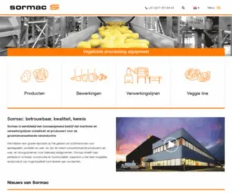 Sormac.co.uk(Vegetable processing machines) Screenshot